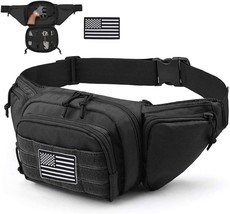 With An American Flag Patch, The Vdones Tactical Fanny Pack Gun Holster - £28.30 GBP