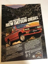 1981 Datsun Diesel Truck Vintage Print Ad Advertisement  PA3 - $9.80