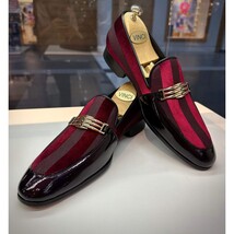 The Pontalto Leather Men Shoe Burgundy Bit Loafer image 7