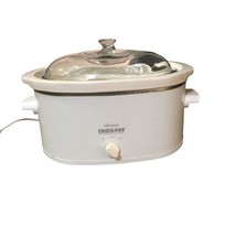 Rival Crock Pot 3780 Used Cream Duet Divided Slow Cooker Rare 4.5 QT - £38.88 GBP