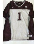 Texas A&amp;M Colosseum #1 Football Maroon Jersey Children’s Youth Size L - £15.63 GBP