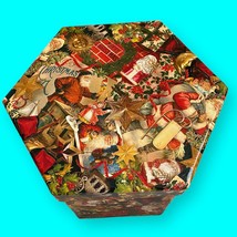 12 Vtg Handmade Christmas Ornaments Original Box Santa Claus Nostalgic Old World - £27.61 GBP