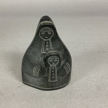 Vintage Russian Eskimo Inuit Mother Child Apt 603 Carved Soapstone Statu... - €17,19 EUR