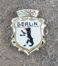 Berlin Germany Crest Coat of Arms Shield Plastic Travel Souvenir Lapel H... - £7.04 GBP