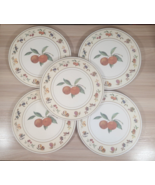 Royal Worcester &quot;Evesham Gold&quot; Cork Backed Trivet - 10 Inch Lot of 5 - $41.68