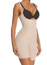 SHAPERX Tummy Control Shapewear Seamless Bodysuit Fajas Open-Bust Mid-Thigh | XL - £25.56 GBP
