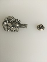 Lobster Pewter Lapel Pin Badge Handmade In UK - $7.50