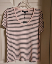 Tommy Hilfiger Women&#39;s VNeck, Cotton, S/Sleeves Tee, Sz XL(US)NWT.100% A... - $24.99