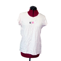 Lucy T Shirt Pink Women Cotton Breast Cancer Awareness Size XL - £14.99 GBP
