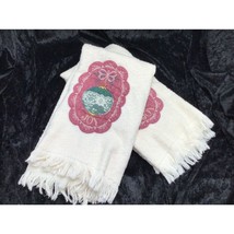 Cannon Terry Hand Towel Christmas Holiday Guest Bath Cottage Farmhouse - $14.96