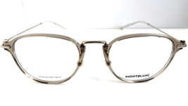 New MONTBLANC MB 155O 003 51mm Gray Round Men&#39;s Women&#39;s Eyeglasses Frame Italy - £196.90 GBP