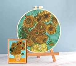 Sunflowers cross stitch Van Gogh pattern pdf - Bouquet cross stitch Van Gogh  - $5.29