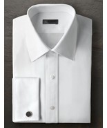 Ike Behar 100% Cotton Regular Collar No Pleat Tuxedo Shirt with French C... - £71.22 GBP