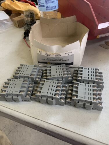Lot Of (6) SQUARE D 8501 NR34 Relay Socket 14-Pin Series A - $21.04