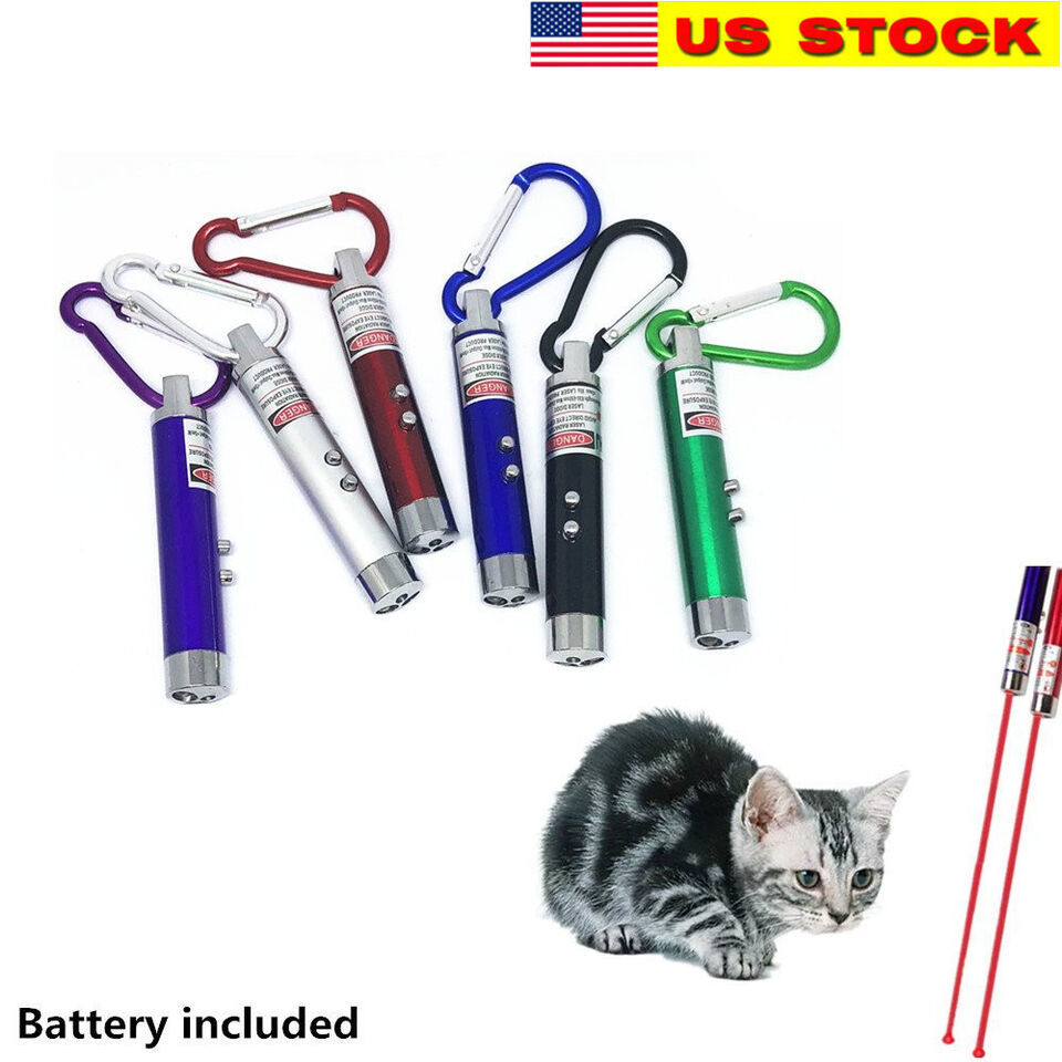 4 Pack Laser Tease Cat Dog Toy, 2 in 1 Flashlight and Red Light, Assorte... - $3.95