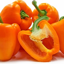 Sweet Orange Bell Pepper Pepper Seeds 20 Seeds And 35 Seeds New Fresh US... - $7.90