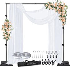 Pipe and Drape Photography Backdrop Stand Kit Adjustable Photo Backgroun... - $1,420.74 MXN
