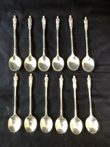 Conjunto De 12 Antigüedad Dutch Plata Apostel Iced Té Cucharas/Agitadores - £386.43 GBP