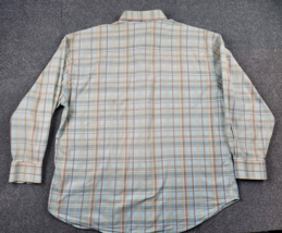 Panhandle Slim Shirt Mens XL Plaid Blue Pearl Snap Classic Western Casual - £14.75 GBP