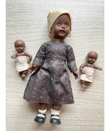 Vintage Hong Kong-made Black Dolls (set of 3) - $61.76 CAD