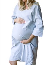 Liv Maternity linen shift dress in Light Gray - size One Size - $98.01