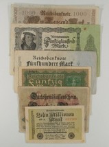 1910-1923 Germany 6-Note Currency Set Weimar Republic German Empire - £41.14 GBP