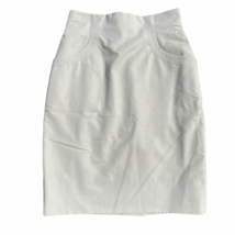 Chantal Thomass Pencil Skirt IT 40 US 8 Ivory Glitter Cotton Blend Lined... - $59.39