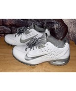 Nike SAMPLE Air SPEEDLAX 4 Turf Lacrosse Cleats White Silver Women&#39;s 7 NEW - $127.75 CAD