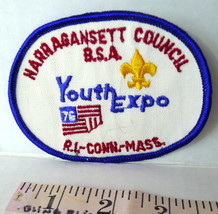 Narragansett Council Boy Scouts of America Youth Expo 1976 RI Conn Mass Patch - £2.83 GBP