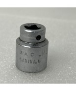 MAC Tools 1/4&quot; Drive 1/2&quot; Shallow 6 Point Socket M166 Made in USA - $9.40 CAD