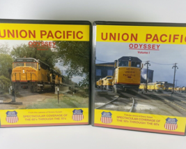 Union Pacific Odyssey Railroad Vols 1 &amp; 2 Coverage Of The 50s Through 70s 4 Vhs - $45.07