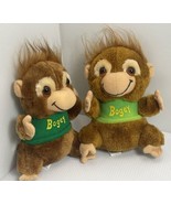 Vintage 1981 Shirt Tales BOGEY Orangutan green shirt plush stuffed monke... - £12.90 GBP