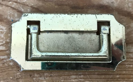 Vtg Shiny Gold Metal Drawer Pull Handle 3” Center - £786.35 GBP