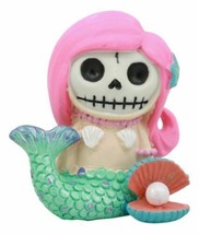 Ebros Little Mermaid Furrybones Ariel Figurine Small 2.75 Inch Tall Furry Bones - £12.04 GBP