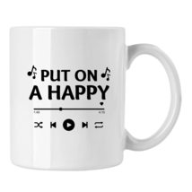 Musician Mug, Funny Music Gift Cup, Put On A Happy Face Coffee Mugs - £13.30 GBP