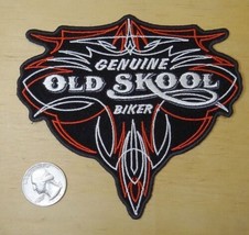 GENUINE OLD SKOOL BIKER TRIBAL IRON-ON / SEW-ON EMBROIDERED PATCH 4 7/8&quot;... - $7.49