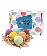 Bubbly Bombs Set of 6 Bath Bombs Fuzzies Skin Moisturizer Shower Cap Inc... - $9.99