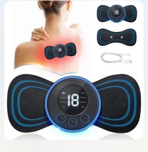 Portable Mini Electric Neck Back Massager Whole Body Massage Stimulator +Remote - £11.81 GBP