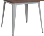 Silver 30 Point 5 Inch Flash Furniture Metal/Wood Decorative Restaurant ... - £188.67 GBP