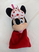 Disney Minnie Mouse Plush Golf Club Cover Red Gingham Hat 12&quot; Disney Store - £27.65 GBP