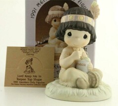 Figurine Enesco Precious Moments PM 912 TEEPEE TOP SHAPE 1991 Members Only - £8.68 GBP