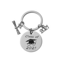 Stainless Steel Friendship Memories Keyring Souvenir Class of 2021 Graduation Th - £8.17 GBP+