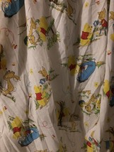Vintage Winne the Pooh 1960s/70&#39;s baby crib sheet and pillowcase  - £13.91 GBP