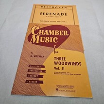 Flute and other Instrument Songbook Lot of 2 Chamber Music &amp; Beethoven Serenade - £6.37 GBP