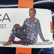 Nautica Pajama Set Women 2XL 2 Pc Sleepwear Blue Snowflake Microfleece S... - $19.00