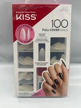 KISS 100 FULL-COVER NAILS 100PS22 LONG STILETTO HOLDS  POLISH &amp; NAIL ART  - $5.99