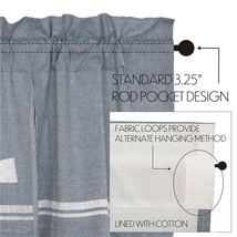 Windmill Window Valance in slate blue image 4
