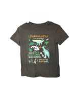 Cat &amp; Jack Boys&#39; Dinosaur Graphic Short Sleeve T-Shirt Charcoal Gray Lar... - $13.54 CAD