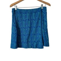 Toad &amp; Co Seleena Skort Blue Floral Print Short Skirt with Shorts Women ... - $23.76
