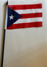 Puerto RIco Desk Flag 4&quot; x 6&quot; Inches  Puerto Rican - £4.94 GBP